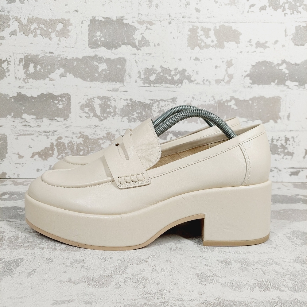 Dolce Vita Cream Platform Loafers